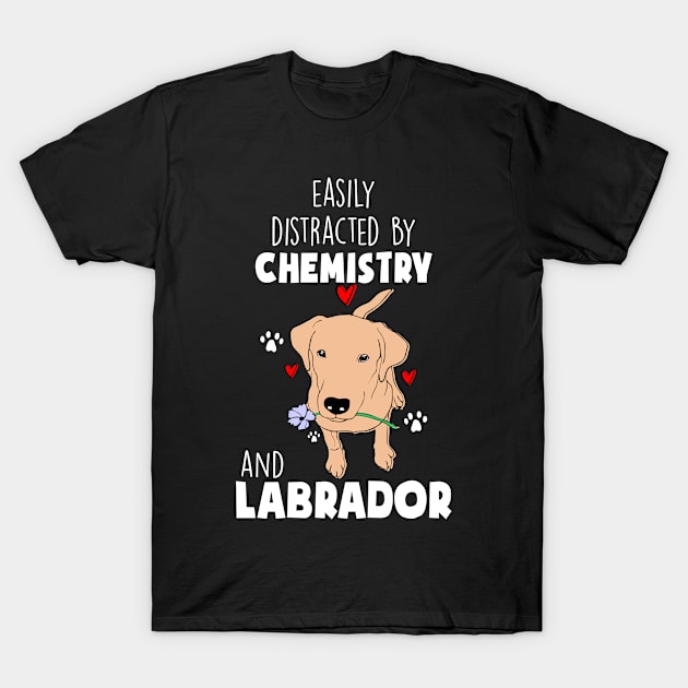 Chemistry and Labrador T-Shirt by Carolina Cabreira